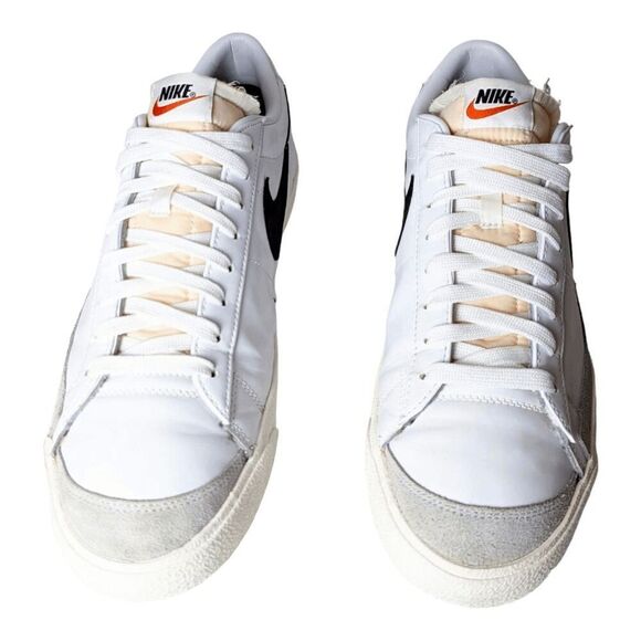 NIKE Blazer Low '77 'White Black Sail' Sneakers Size 13 - Picture 4 of 9